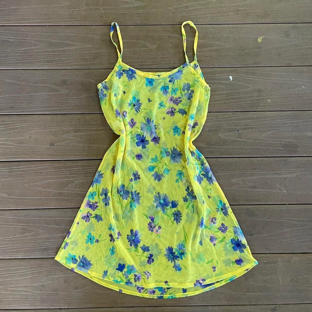 Vintage Mesh Floral Dress